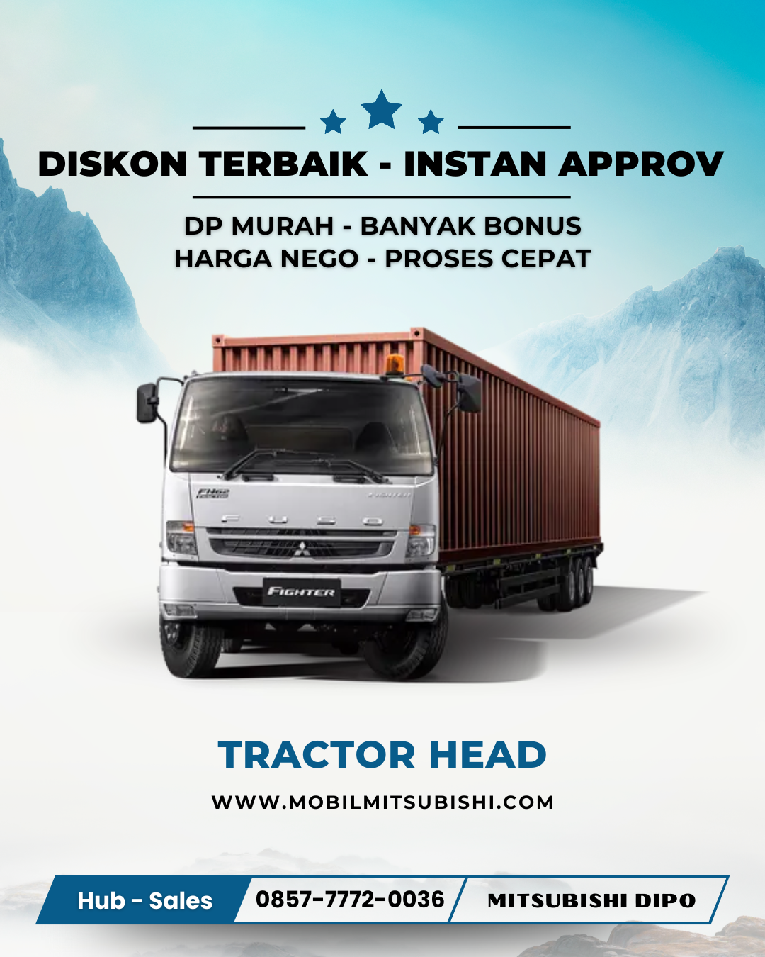 promo mitsubishi truk tractor head